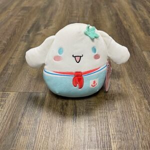 Squishmallows Cinnamoroll Sailor Plush Toy 6 Inch NWT Nautical KellyToy